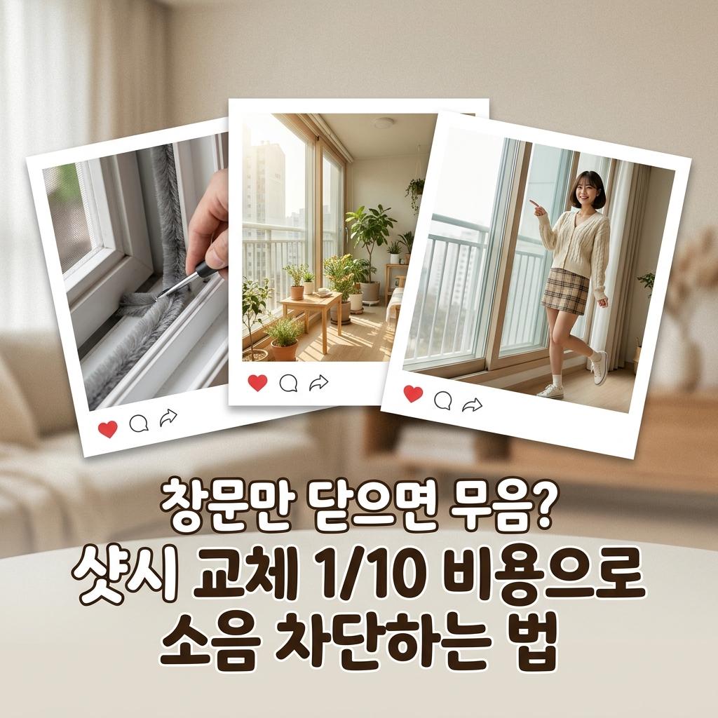 김숙 기안84 베란다 방음 시공 샷시 모헤어 교체 소음 해결