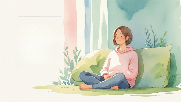 ISFP가 감정적으로 성장하기 위해서는, 감정을 표현해도 괜찮다는 안전감을 몸으로 느끼는 것이 중요합니다. 거절당하더라도 자신이 부정당하지 않는다는 경험이 필요합니다에 관한 그림