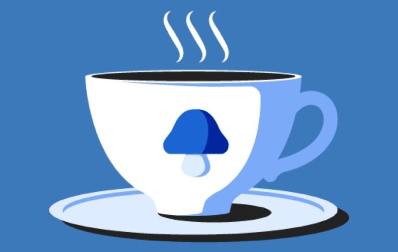 버섯커피 관련 일러스트 이미지 < 출처 : 롯데카드 >