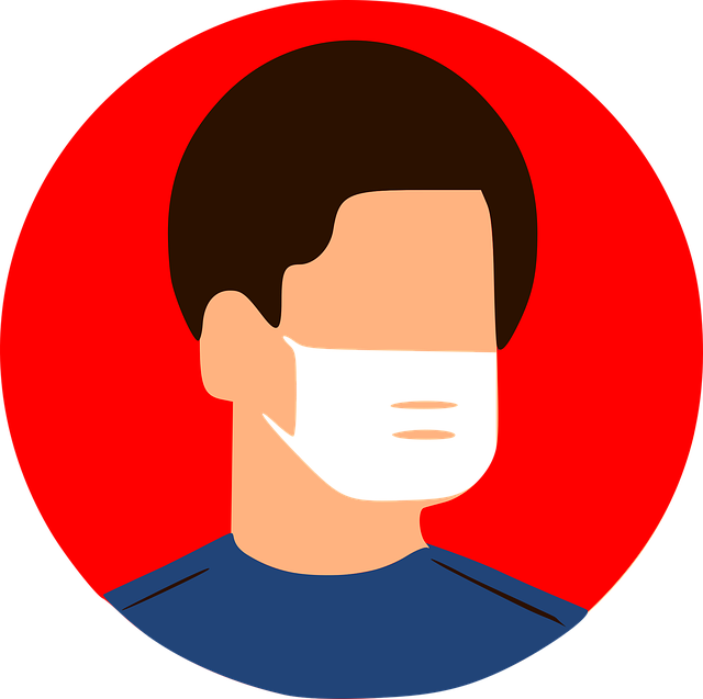 미세먼지로부터 기관지 보호하기 위해 마스크 착용함.