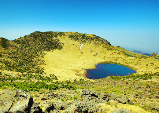 한라산 백록담 경치