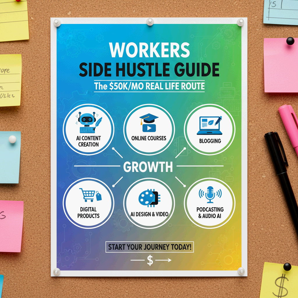직장인 부업&middot;사이드허슬 가이드 - 월 50만 원 현실 루트