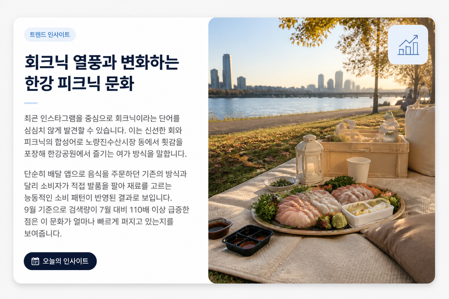 회크닉 열풍과 변화하는 한강 피크닉 문화