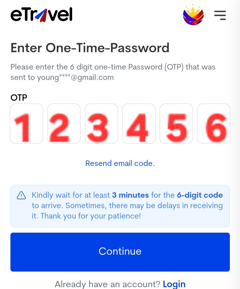 필리핀 세부 이트래블 작성법4