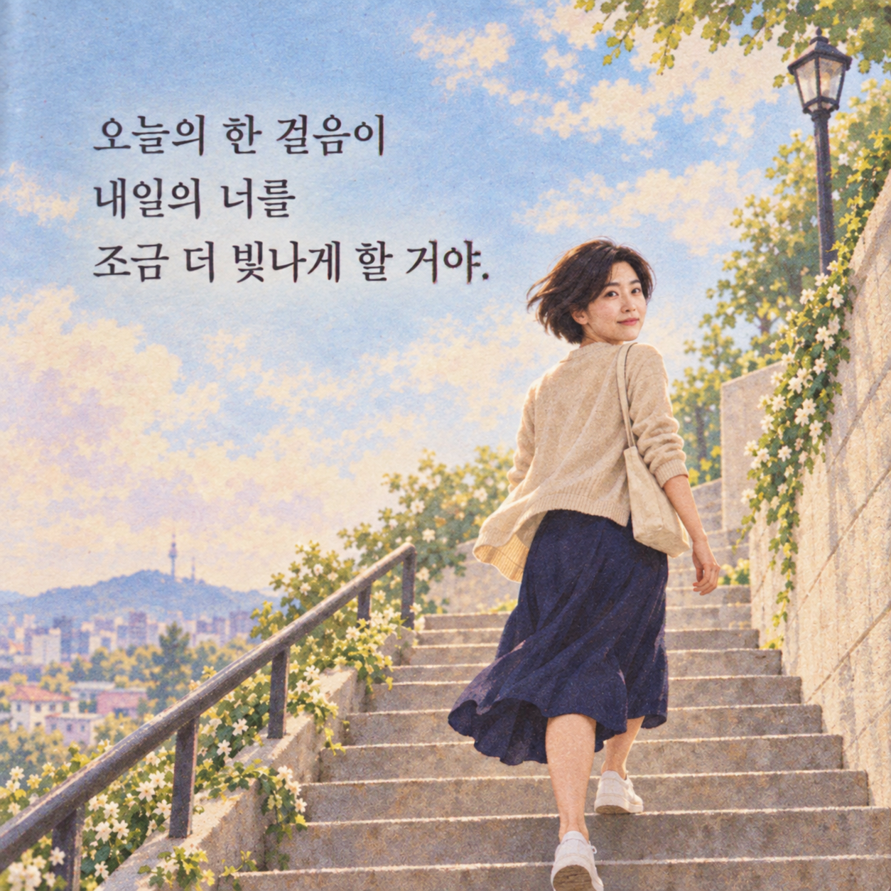오늘의 한 걸음이 내일의 나를 빛나게 한다는 힘이 되는 응원 문구