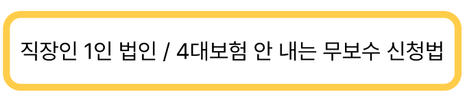 직장인 1인법인