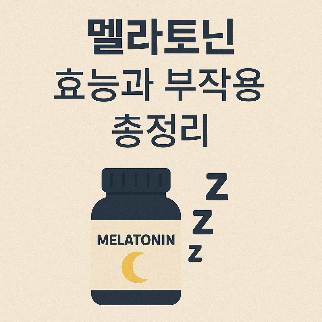 멜라토닌 효능과 부작용 총정리