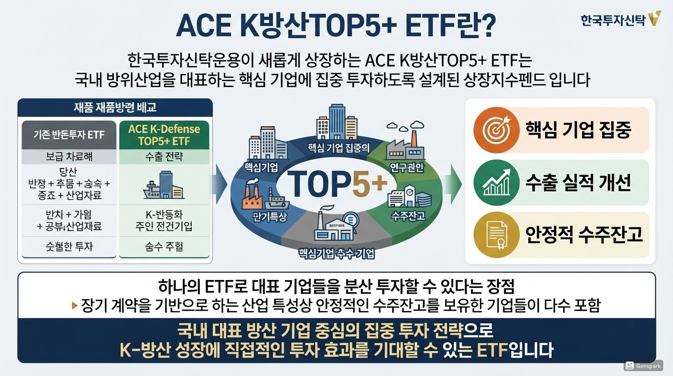 ACE K방산TOP5+ ETF란?