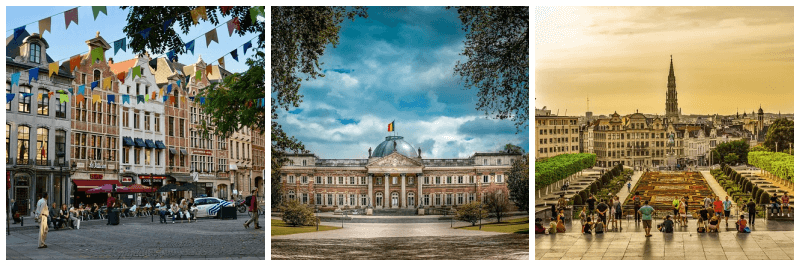 브뤼셀 풍경 사진 3개