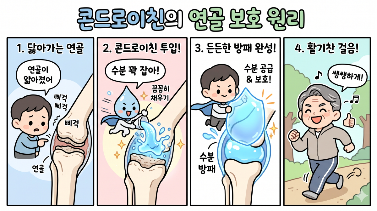 콘드로이친의 연골 보호 원리
