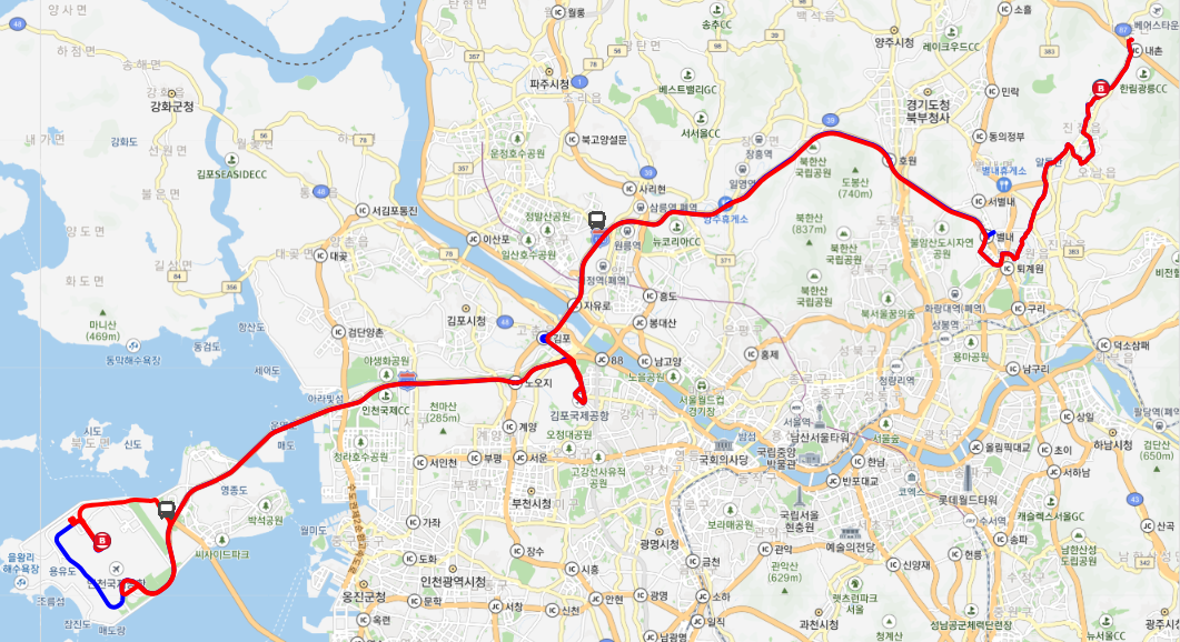 8844번 인천공항 버스 노선
