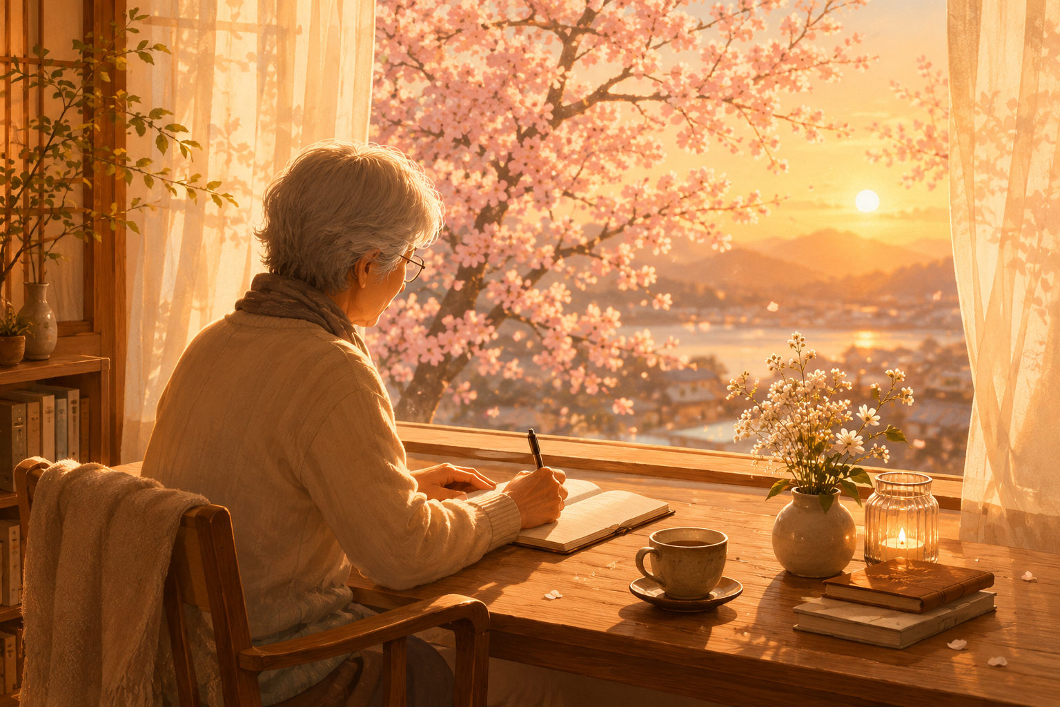 황혼의 창가에서 쓰는 일기