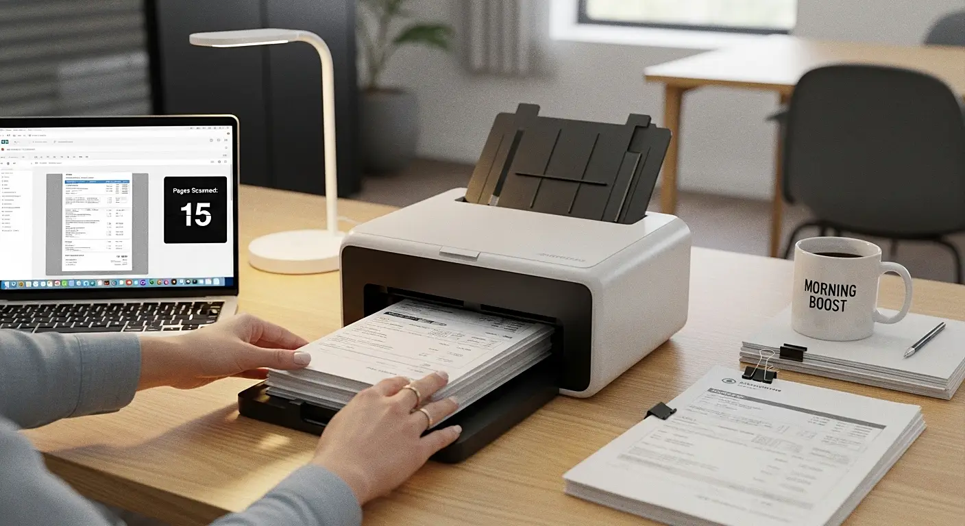 서류처리하는 이미지