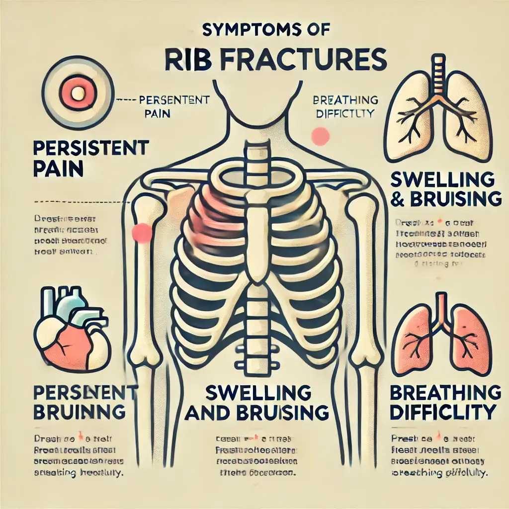 갈비뼈 금 갔을 때 증상