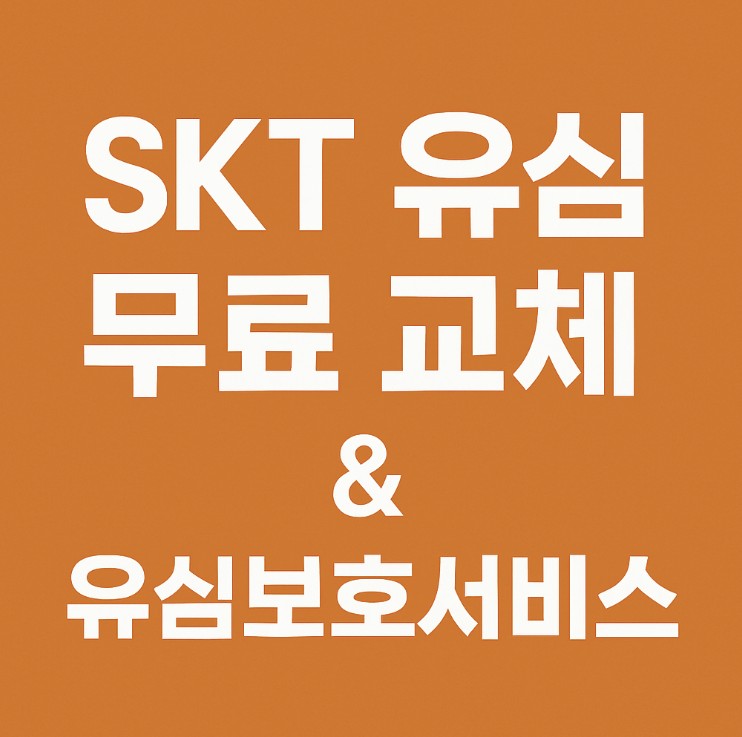 SK텔레콤 유심 무료 교체 & 유심보호서비스 완벽 정리