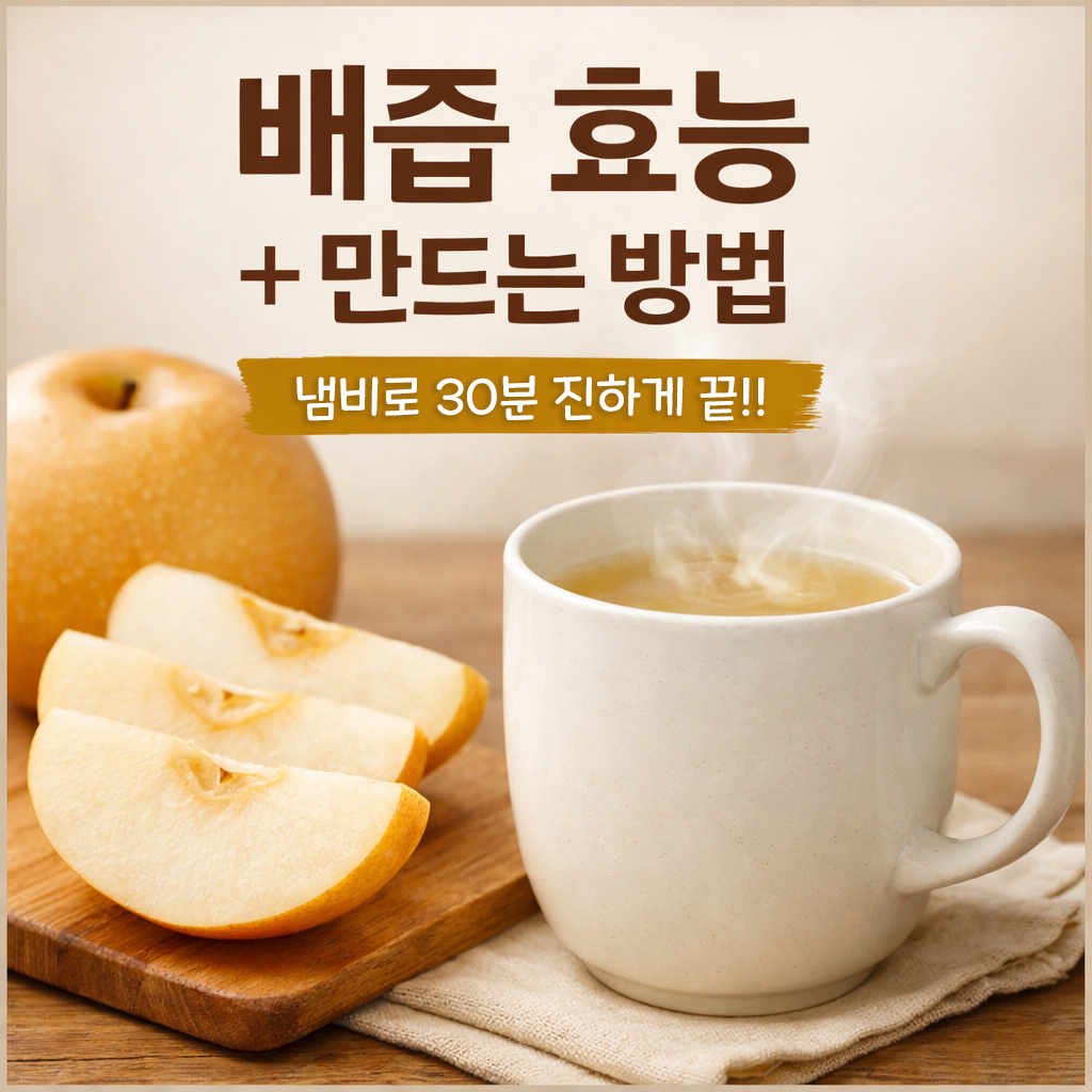 배즙 효능 총정리 만드는 방법 냄비 찜기 비교