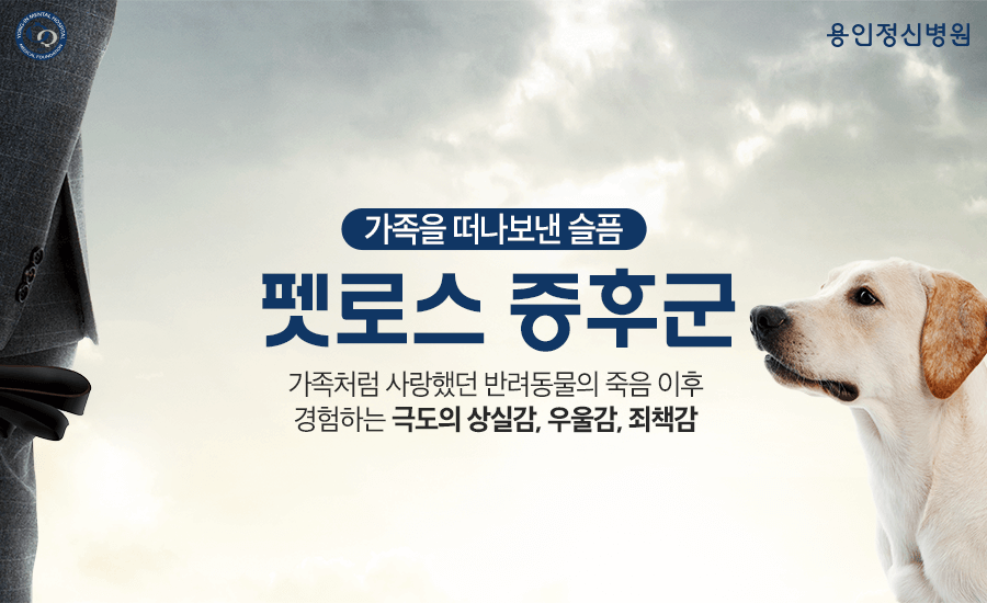 가족을 떠나보낸 슬픔. 펫로스 증후군(이미지:용인정신병원)