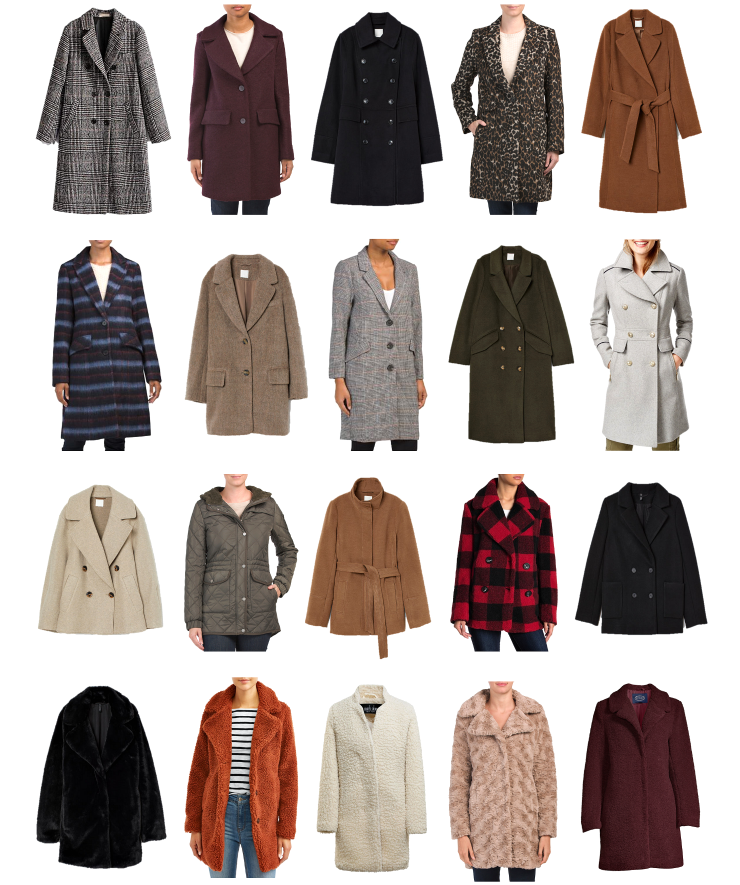 가을 아우터 비교 표