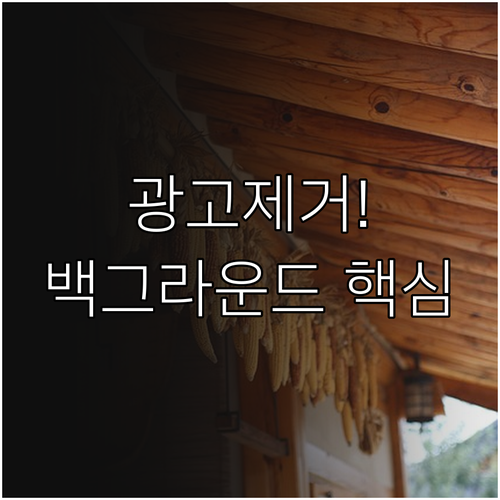 광고 제거 백그라운드 재생 유튜브 라..