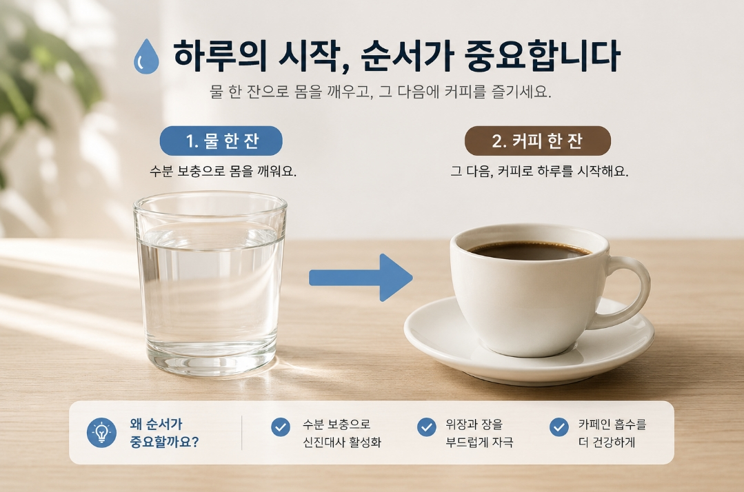 하루의 시작 순서