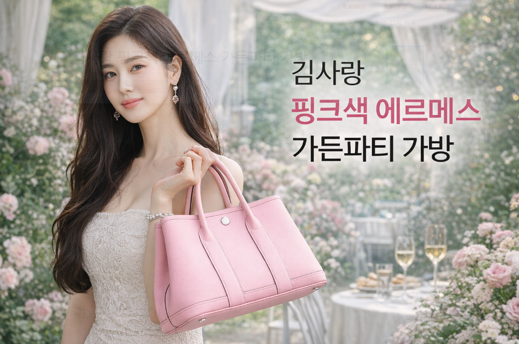 김사랑 핑크 에르메스 가든파티 백, 이것만 알면 끝