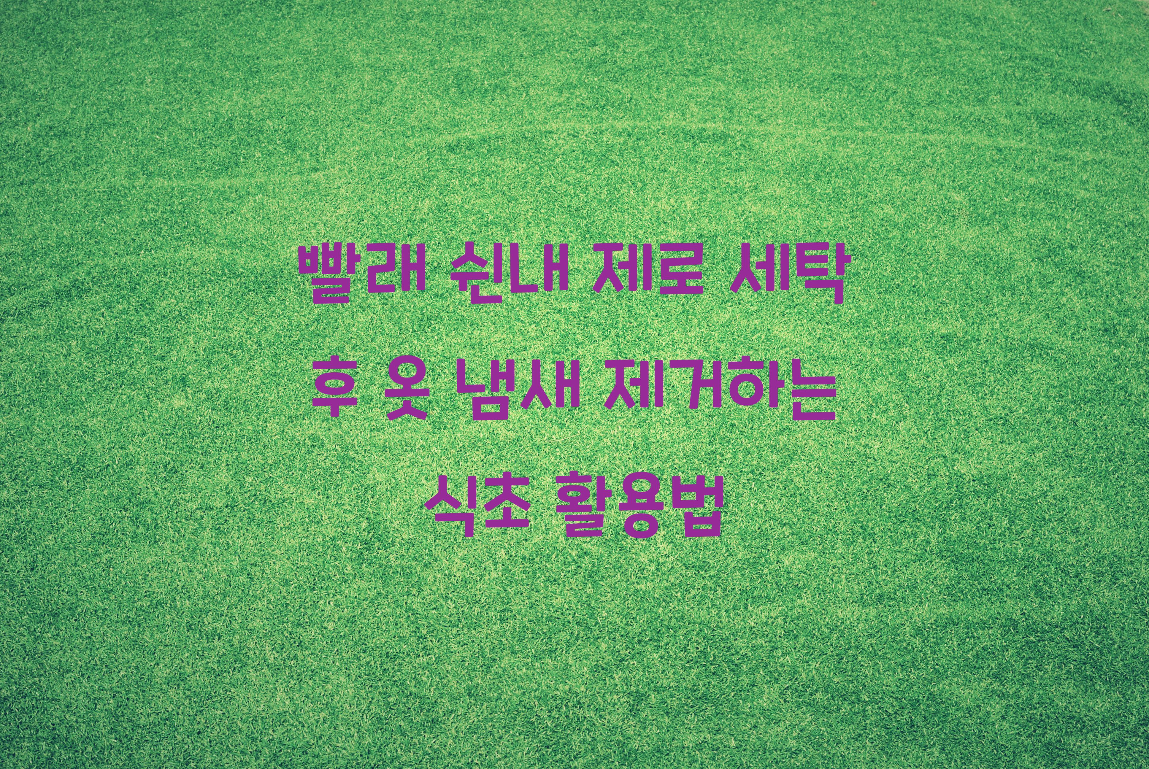 세탁 후 옷 냄새 제거하는 식초 활용법