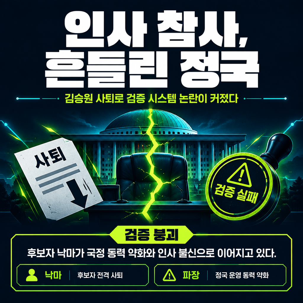 인사 참사, 흔들린 정국