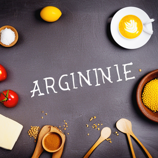 아르기닌 글자가 있는 식탁