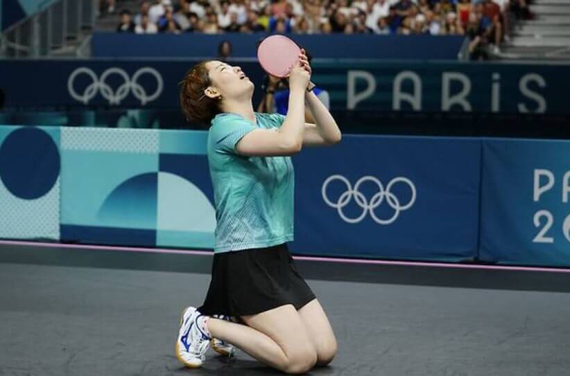 승리 후 기도하는 이은혜