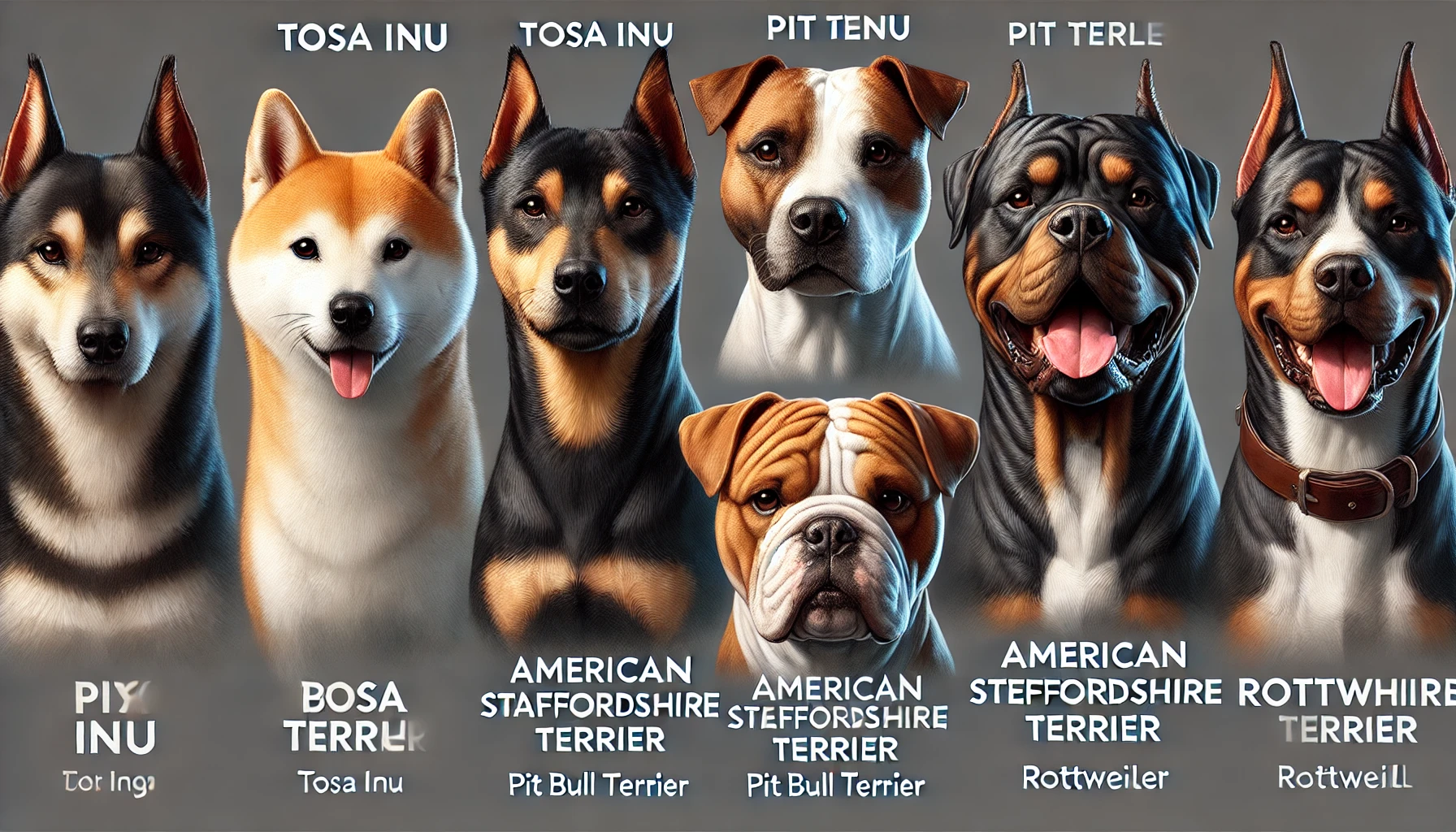 맹견 종류별 이미지