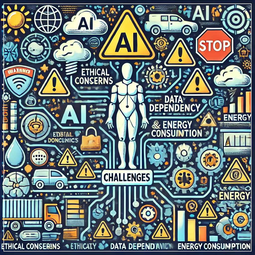 AI의 도전 과제를 나타낸 이미지