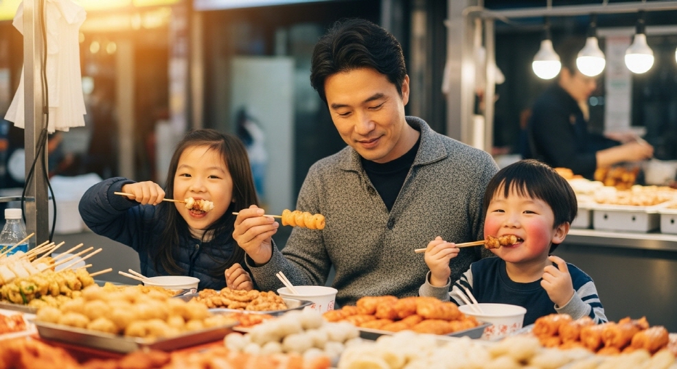 한부모 가족과 자녀가 함께 있는 모습