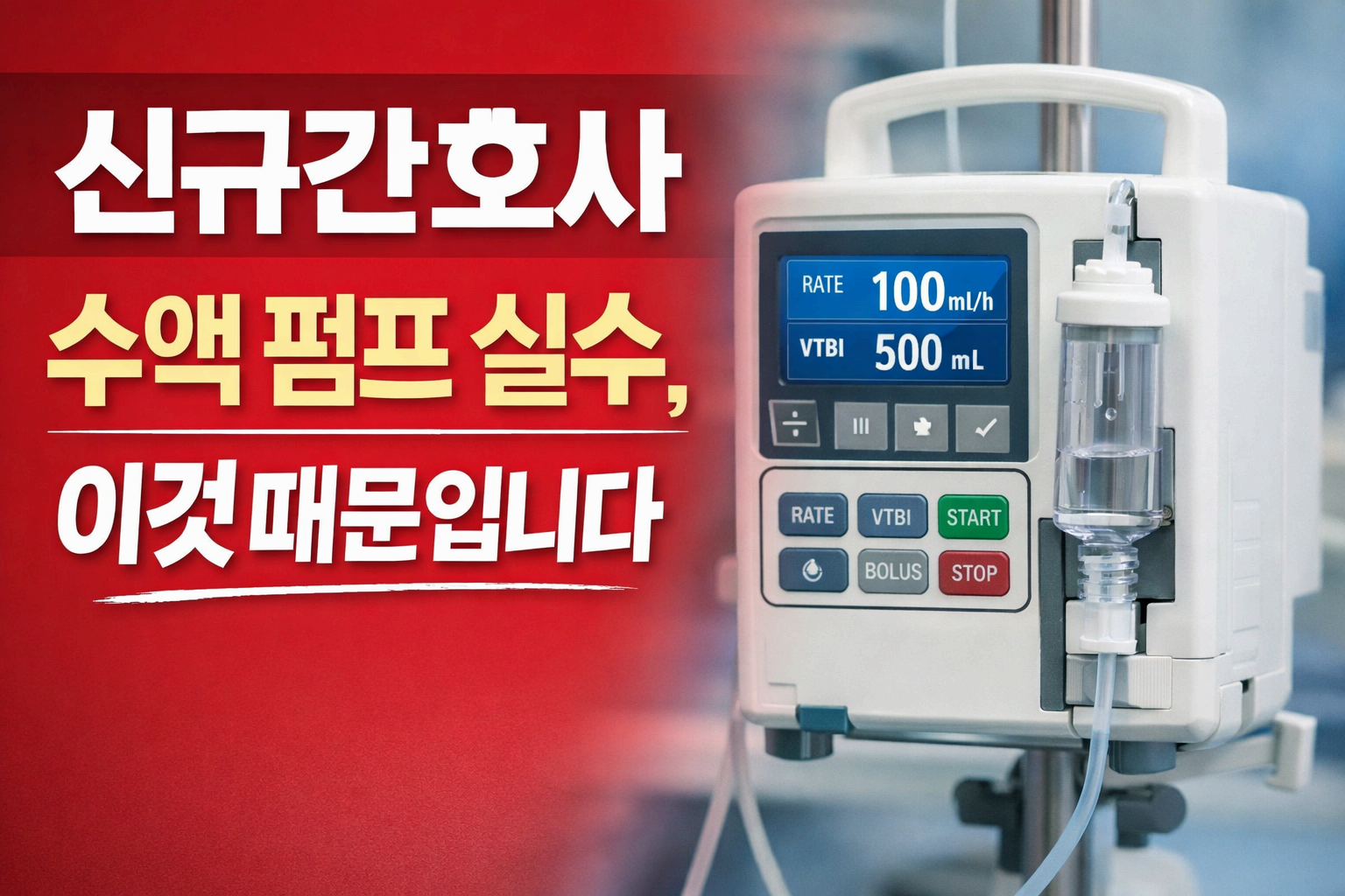 신규간호사 수액 펌프 사용 꿀팁 총정리｜알람 줄이는 실무 노하우