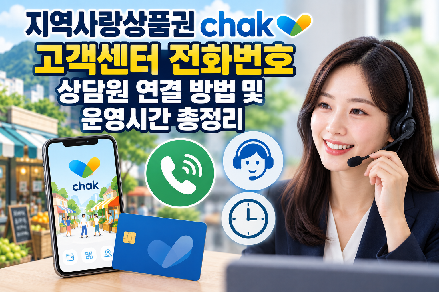 지역사랑상품권 chak 고객센터 전화번호 상담원 연결 방법 및 운영시간 총정리 관련 사진