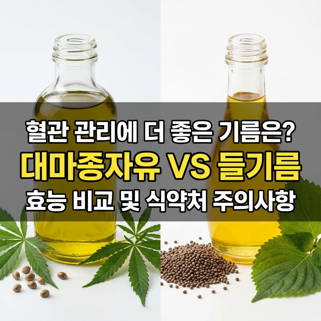 대마종자유 들기름 효능 비교 식약처 주의사항