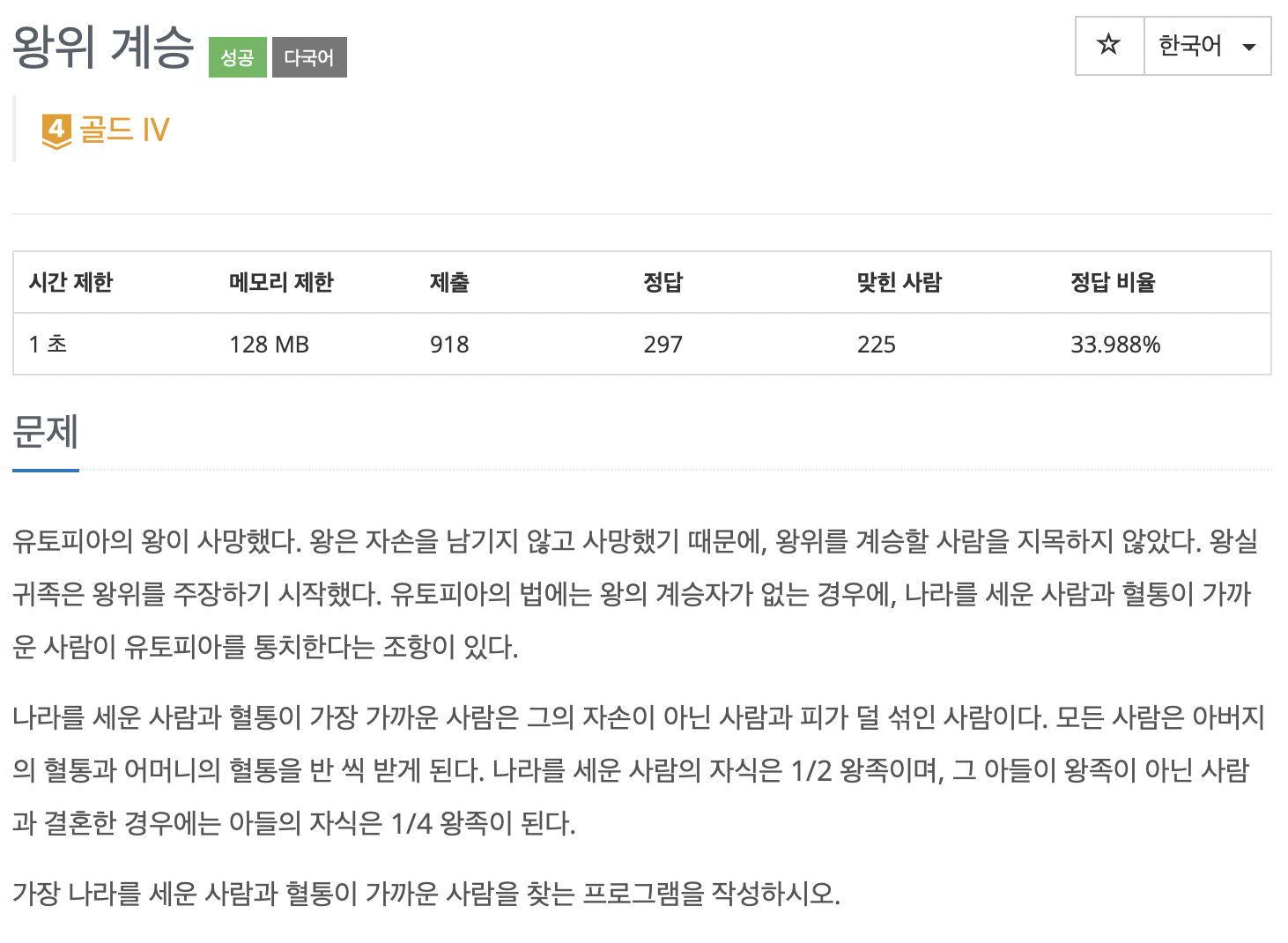 5021번 왕위계승