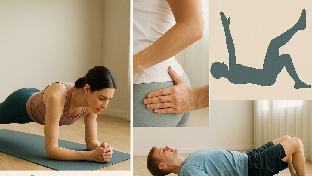 허리 부담을 최소화하면서 코어를 강화하는 운동