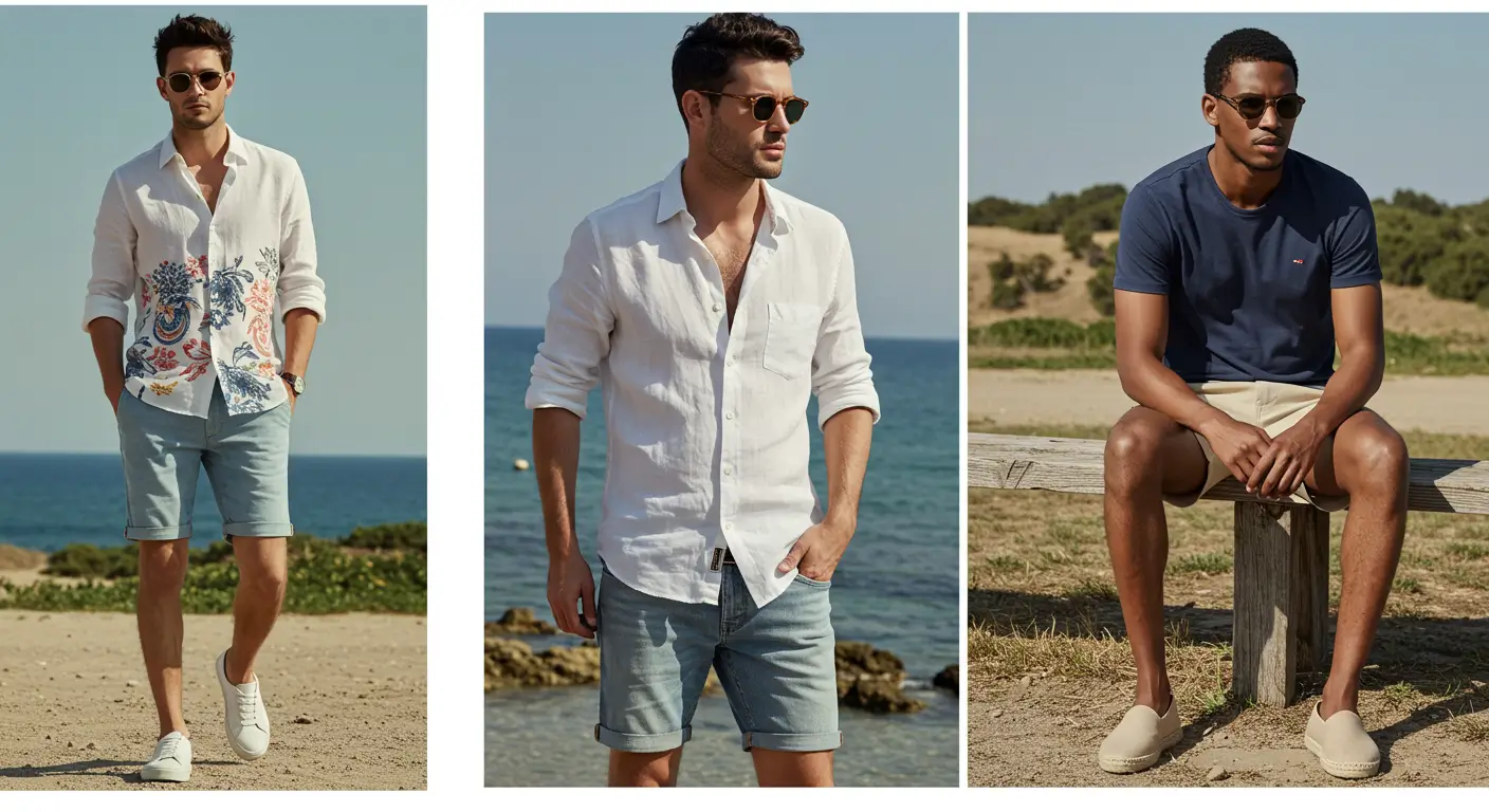 남자 여름 패션 가이드 어깨를 넓어 보이게 하는 코디