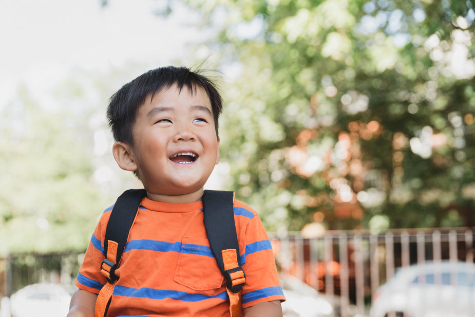 child giggling