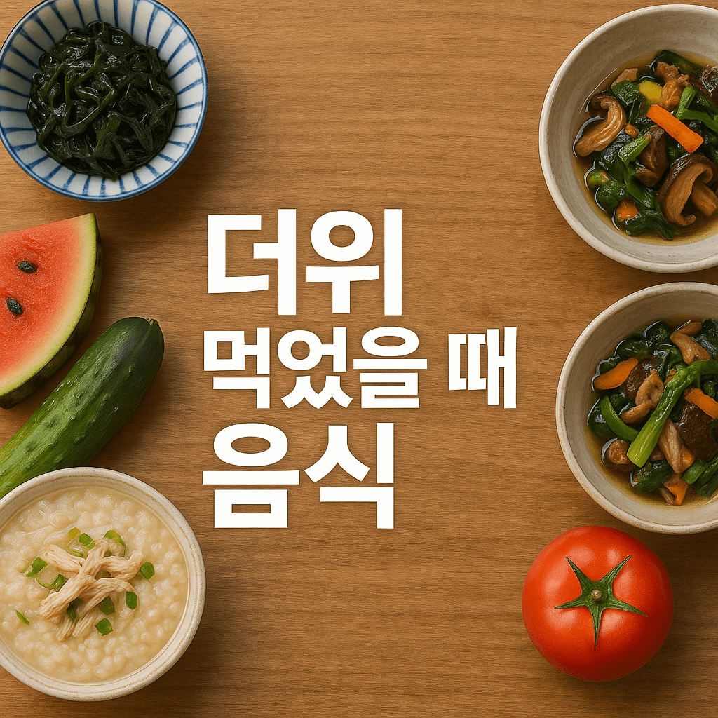 더위 먹었을 때 음식