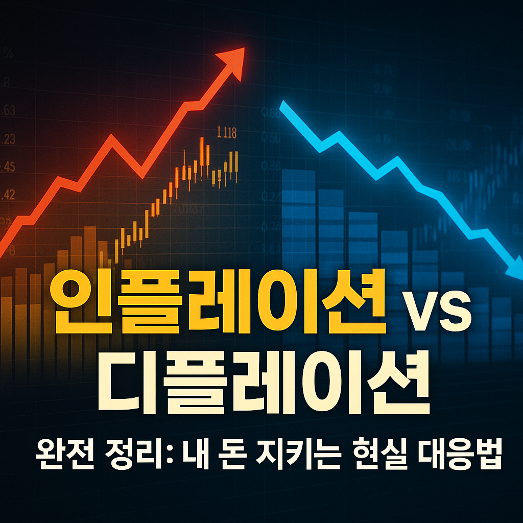 인플레이션 vs 디플레이션 완전 정리: 내 돈 지키는 현실 대응법