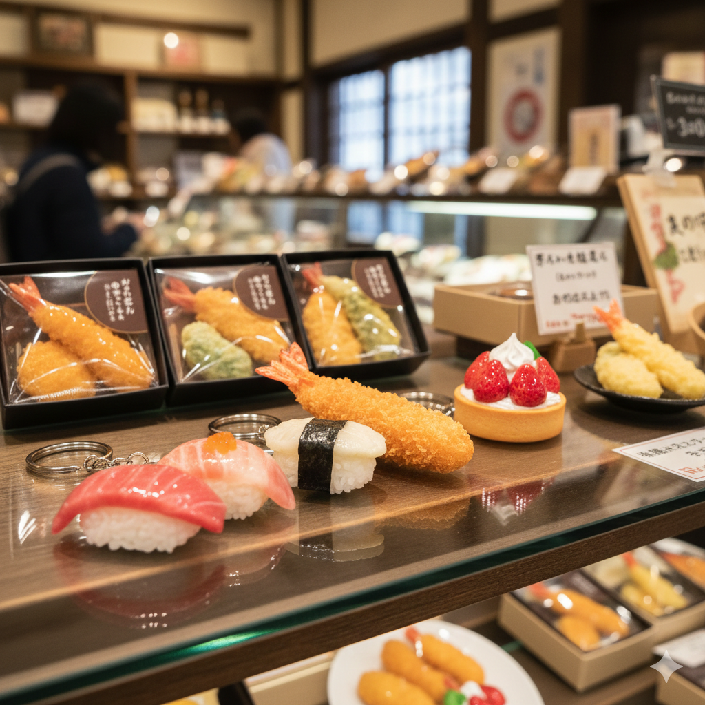 먹음직한 스시음식모형 이와사키 샘플마을