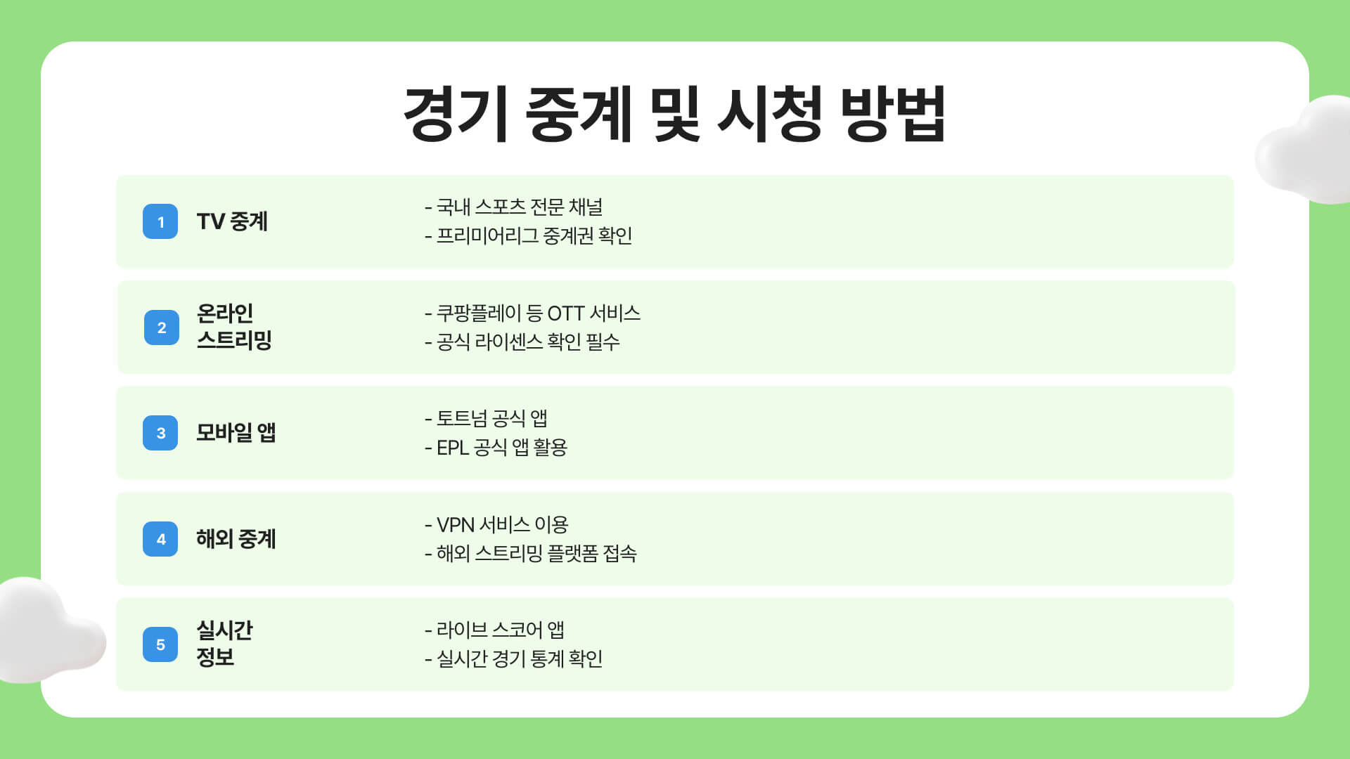 손흥민 경기 일정 및 관전 포인트