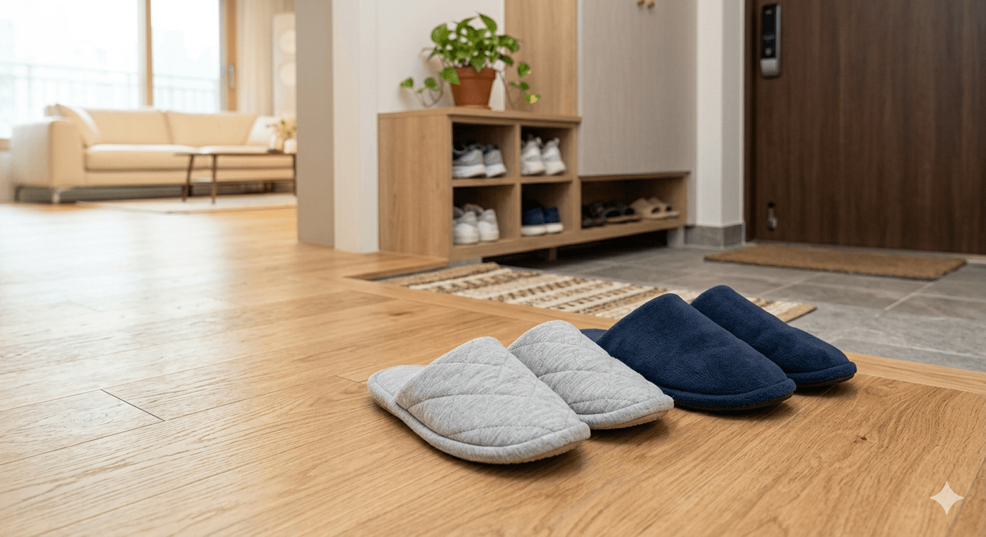 실내 슬리퍼 냄새 관리 방법, 매일 신는 생활용품 위생 정리 이미지