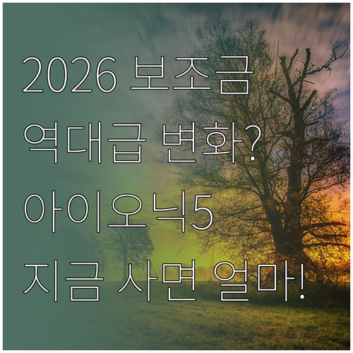 2026년 달라진 전기차 보조금 정책..