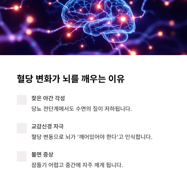 혈당의 변화가 뇌를 깨운다