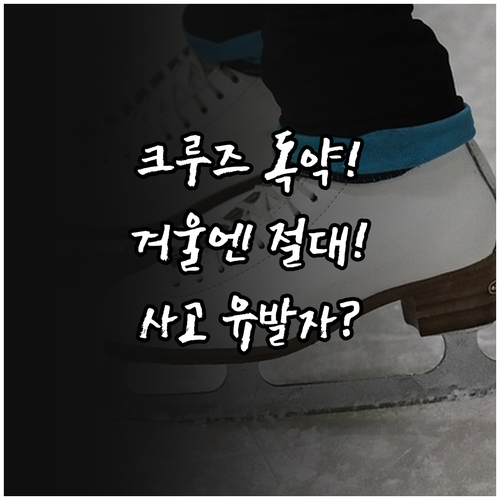 크루즈 컨트롤 겨울철 사용 금지 자동..