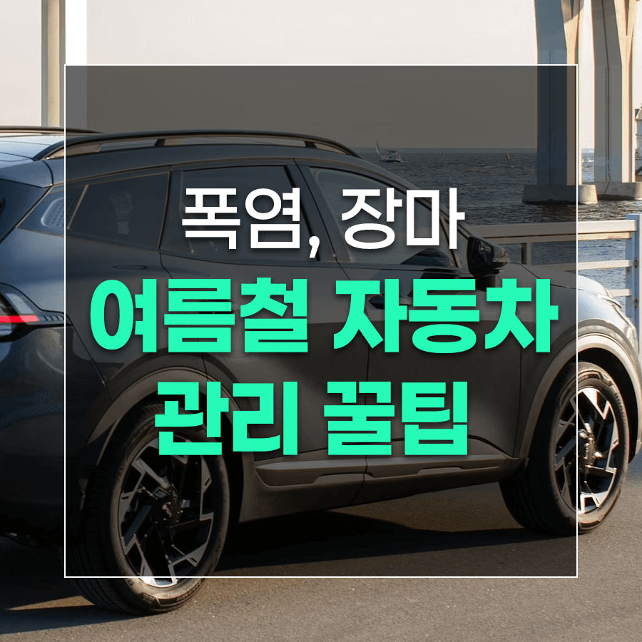 폭염, 장마 여름철 자동차 관리 꿀팁