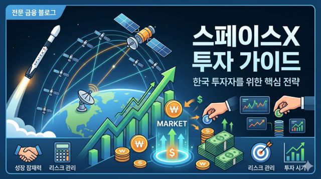 스페이스X 구매방법과 한국 투자자 투자 경로를 설명하는 투자 가이드 이미지