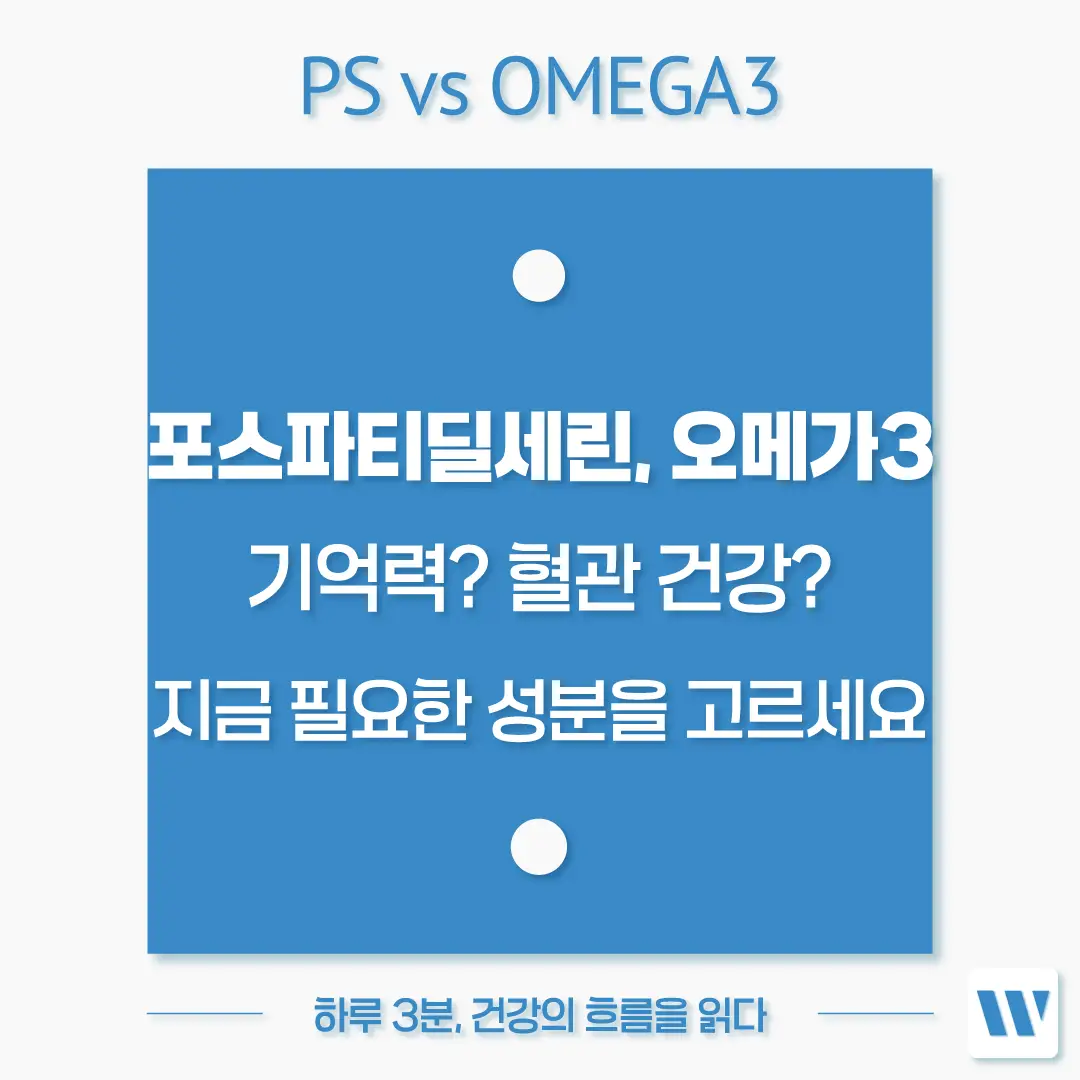 포스파티딜세린 오메가3 효능 비교